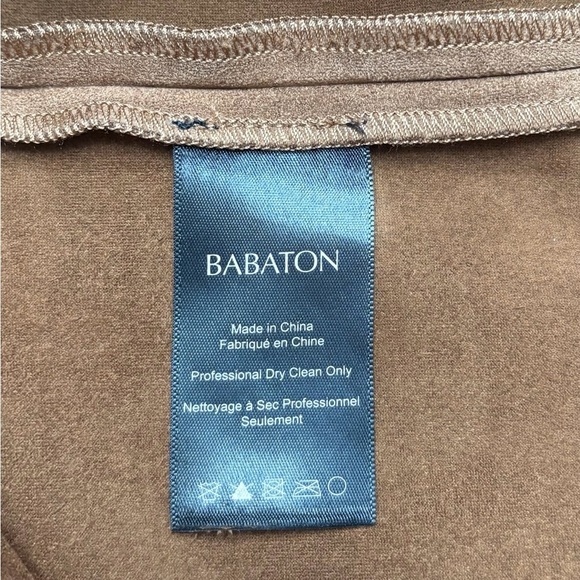 Aritza Babaton, Modern Mini Faux Suede Skirt, Size 0, Light Tan - Picture 4 of 10